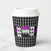 Südwest Feather Segnungen in Rosa Pappbecher (Rückseite)