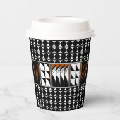 Südwest Feather Segnungen in Rost Pappbecher (Rückseite)