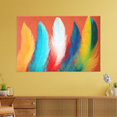 Südwest Feathers Leinwanddruck (Insitu (Wohnzimmer))
