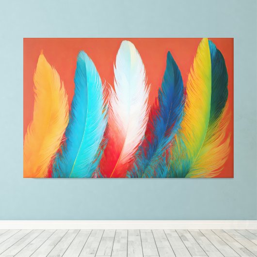 Südwest Feathers Leinwanddruck (Insitu (Holzboden))