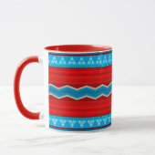 Südwest-Fluss-Canyon-Geometrisch-Rot-Türkis Tasse (Links)