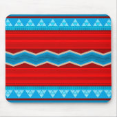 Südwest-Flusscanyon geometrisch Rot Türkis Mousepad (Vorne)