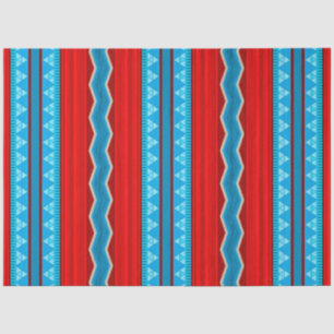 Südwest-Flusscanyon geometrisch rot Türkis Seidenpapier