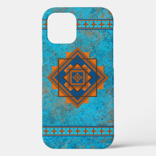 Südwest-Gebirgsgipfel Türkisblau Geometrisch Case-Mate iPhone Hülle