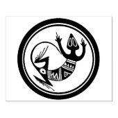 Südwest Gecko Große Design-Briefmarke Gummistempel (Prägung)