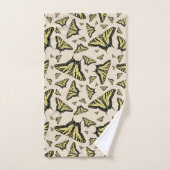 Südwest-Gelbe Frack-Schmetterlinge überall Badhandtuch Set (Handtuch)