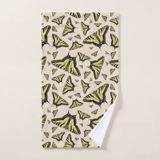 Südwest-Gelbe Frack-Schmetterlinge überall Badhandtuch Set (Handtuch)