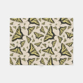 Südwest-Gelbe Frack-Schmetterlinge überall Fleecedecke (Vorderseite (Horizontal))