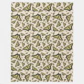 Südwest-Gelbe Frack-Schmetterlinge überall Fleecedecke (Vorderseite)