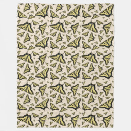 Südwest-Gelbe Frack-Schmetterlinge überall Fleecedecke