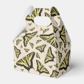 Südwest-Gelbe Frack-Schmetterlinge überall Geschenkschachtel (Rückseite)