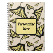 Südwest-Gelbe Frack-Schmetterlinge überall Notizblock (Vorderseite)