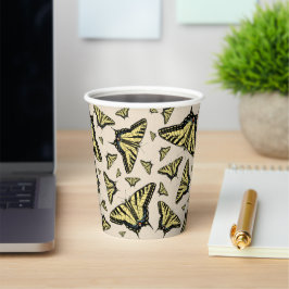 Südwest-Gelbe Frack-Schmetterlinge überall Pappbecher