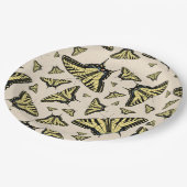 Südwest-Gelbe Frack-Schmetterlinge überall Pappteller (Schrägansicht)