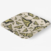 Südwest-Gelbe Frack-Schmetterlinge überall Pappteller (Gewinkelt)