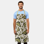 Südwest-Gelbe Frack-Schmetterlinge überall Schürze (Getragen)