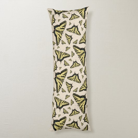 Südwest-Gelbe Frack-Schmetterlinge überall Seitenschläferkissen (Rückseite (Vertikal))