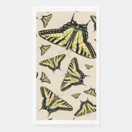 Südwest-Gelbe Frack-Schmetterlinge überall Serviette