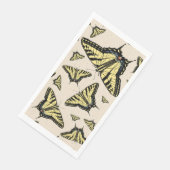 Südwest-Gelbe Frack-Schmetterlinge überall Serviette (Ecke)