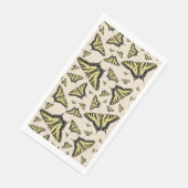 Südwest-Gelbe Frack-Schmetterlinge überall Serviette (Ecke)