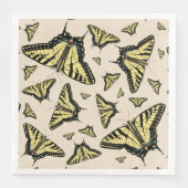 Südwest-Gelbe Frack-Schmetterlinge überall Serviette (Vorderseite)