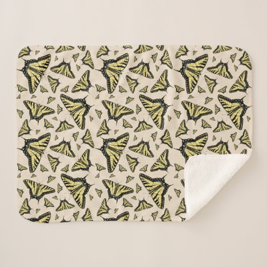 Südwest-Gelbe Frack-Schmetterlinge überall Sherpadecke (Vorderseite (Horizontal))