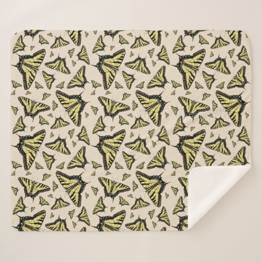 Südwest-Gelbe Frack-Schmetterlinge überall Sherpadecke (Vorderseite (Horizontal))