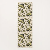 Südwest-Gelbe Frack-Schmetterlinge überall Yogamatte (Rückseite)