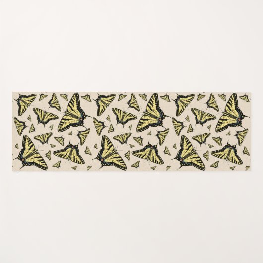 Südwest-Gelbe Frack-Schmetterlinge überall Yogamatte (Vorderseite (Horizontal))