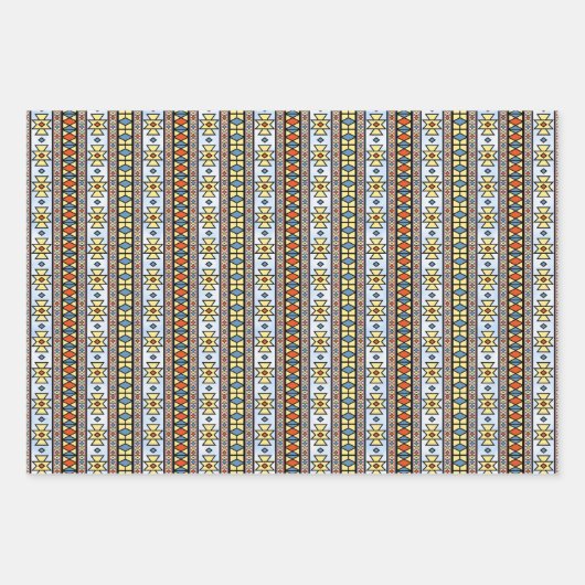 Südwest Gelbes Frack Butterfets Blue Sky Geschenkpapier Set (Vorderseite 3)