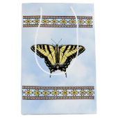 Südwest-Gelbes Frack Butterfly Blue Sky Mittlere Geschenktüte (Vorderseite)