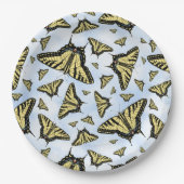 Südwest-Gelbes Frack Butterfly Blue Sky Pappteller (Vorderseite)