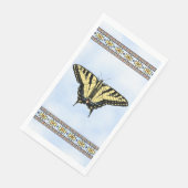 Südwest-Gelbes Frack Butterfly Blue Sky Serviette (Ecke)