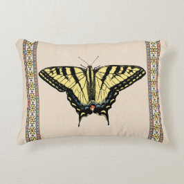 Südwest-Gelbes Frack Butterfly Dekokissen