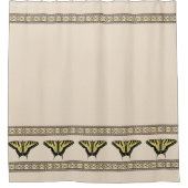 Südwest-Gelbes Frack Butterfly Duschvorhang (Vorderseite)