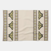 Südwest-Gelbes Frack Butterfly Geschirrtuch (Horizontal)