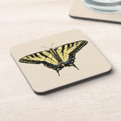 Südwest-Gelbes Frack Butterfly Getränkeuntersetzer (Linke Seite)