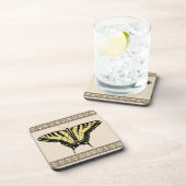 Südwest-Gelbes Frack Butterfly Getränkeuntersetzer (Rechte Seite)