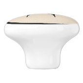 Südwest-Gelbes Frack Butterfly Keramikknauf (Seitenansicht)