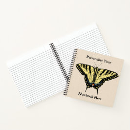 Südwest-Gelbes Frack Butterfly Notizblock