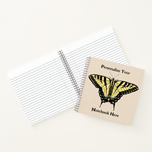 Südwest-Gelbes Frack Butterfly Notizblock (Innenseite)