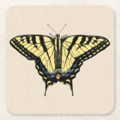 Südwest-Gelbes Frack Butterfly Rechteckiger Pappuntersetzer (Vorderseite)