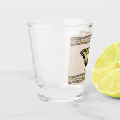 Südwest-Gelbes Frack Butterfly Schnapsglas (Links)