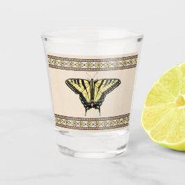 Südwest-Gelbes Frack Butterfly Schnapsglas