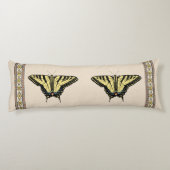 Südwest-Gelbes Frack Butterfly Seitenschläferkissen (Rückseite)