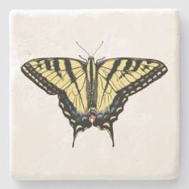 Südwest-Gelbes Frack Butterfly Steinuntersetzer