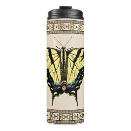 Südwest-Gelbes Frack Butterfly Thermosbecher