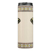 Südwest-Gelbes Frack Butterfly Thermosbecher (Rückseite)