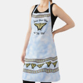 Südwest-Gelbes Frack Schmetterling personalisieren Schürze (InSitu)