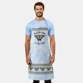 Südwest-Gelbes Frack Schmetterling personalisieren Schürze (Getragen)